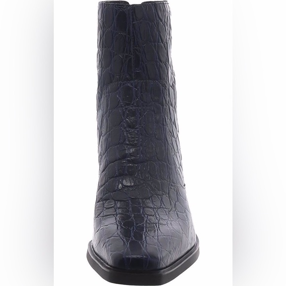 VINCE CAMUTO Black Croco Crocodile Patent Leather Boots Size 9 - Picture 11 of 11